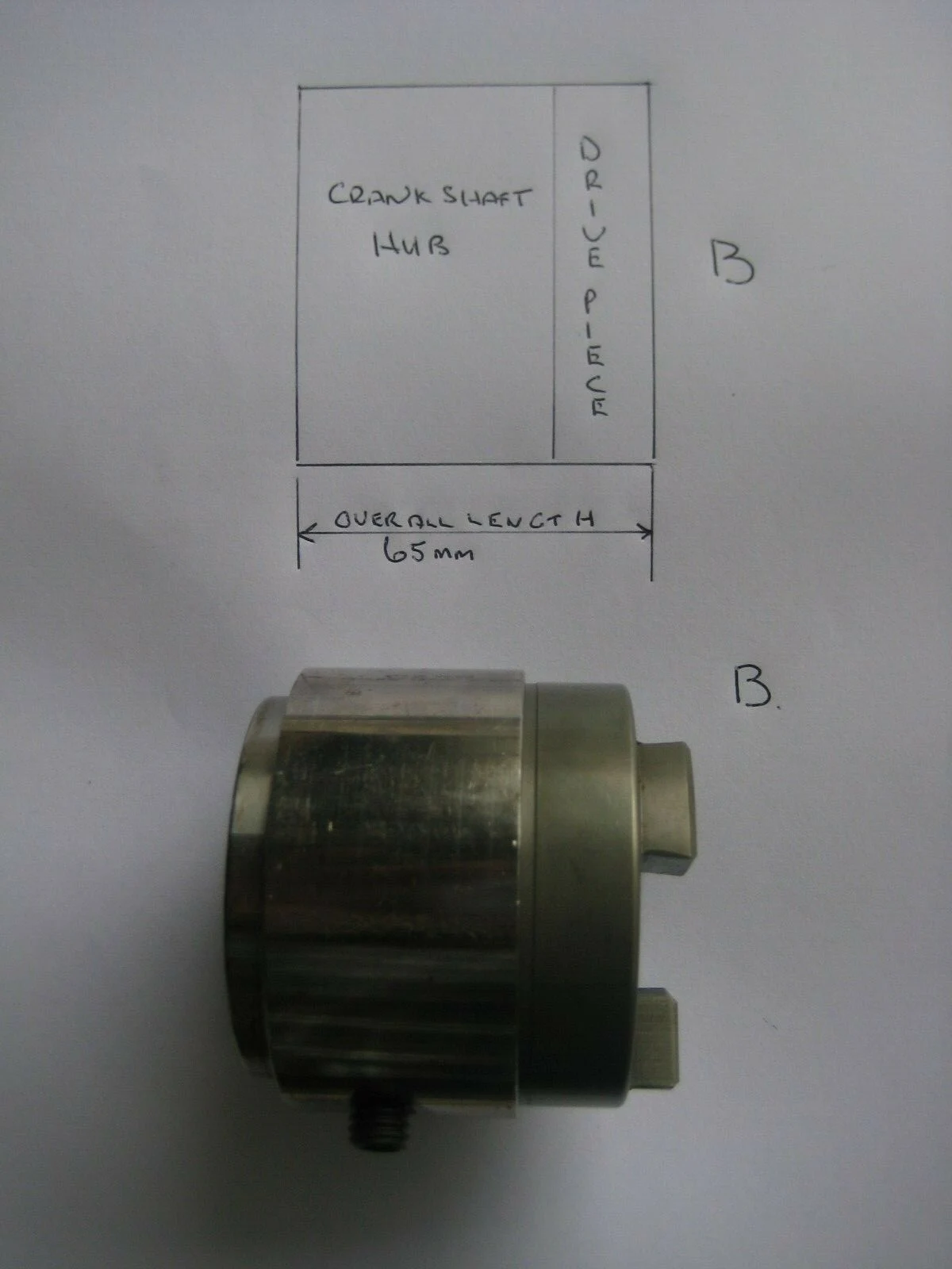 202 6 CYLINDER HOLDEN CRANK SHAFT DOG CLUTCH NOSE DOG. SKI / WAKE / FISH / - Image 2
