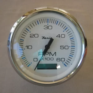 FARIA INBOARD TACHOMETER WITH HOUR METER , SUIT WAKEBOARD , SKI , RACEBOAT