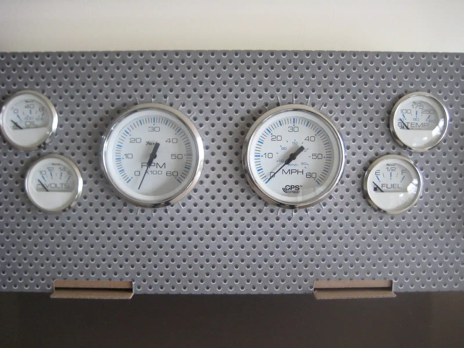 FARIA INBOARD MARINE 6 GAUGE SET . SKI / WAKE / SPEED / CRUISER / YACHT