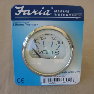 FARIA INBOARD VOLT METER GAUGE , WAKEBOARD , SKI , SPEEDBOAT