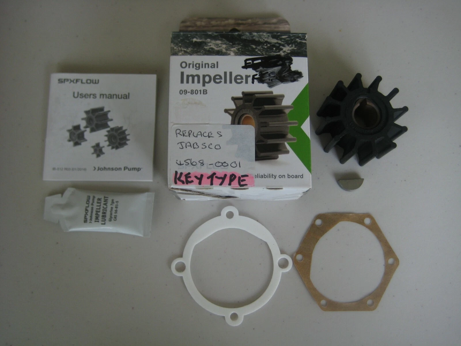 JABSCO IMPELLER KIT 4568-0001 MADE BY JOHNSON