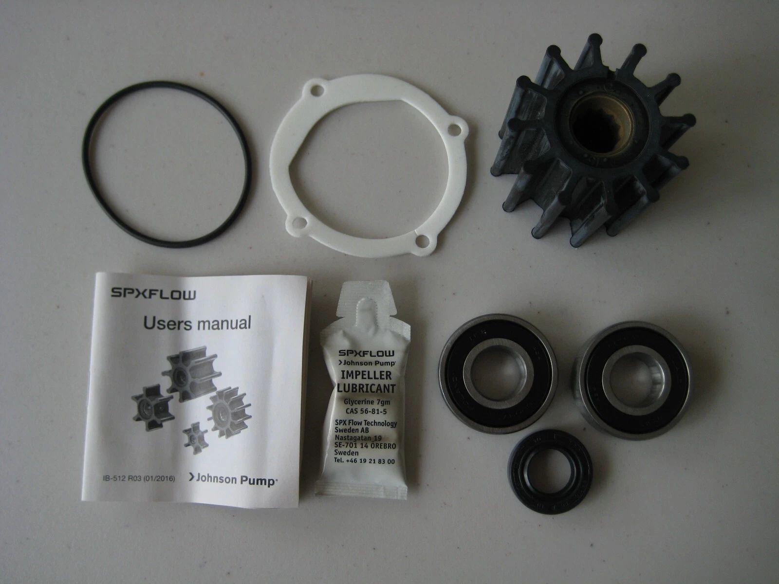 JOHNSON F6B-9 INBOARD MOTOR WATER PUMP IMPELLER KIT