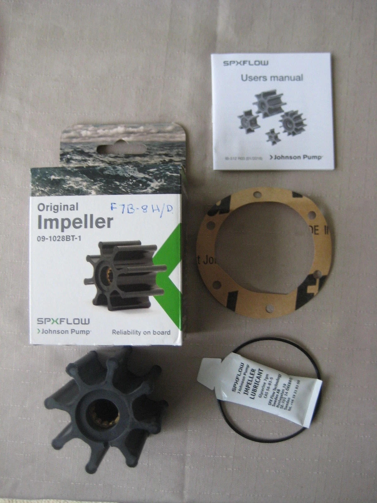 JOHNSON WATER PUMP IMPELLER KIT SUITS F7B-8 PUMP . SKI / WAKE / SPEED / YATCH