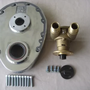 SMALL BLOCK CHEV ALLOY TIMING COVER SUIT CAM DRIVE WATER PUMP SKI / WAKE / RACE