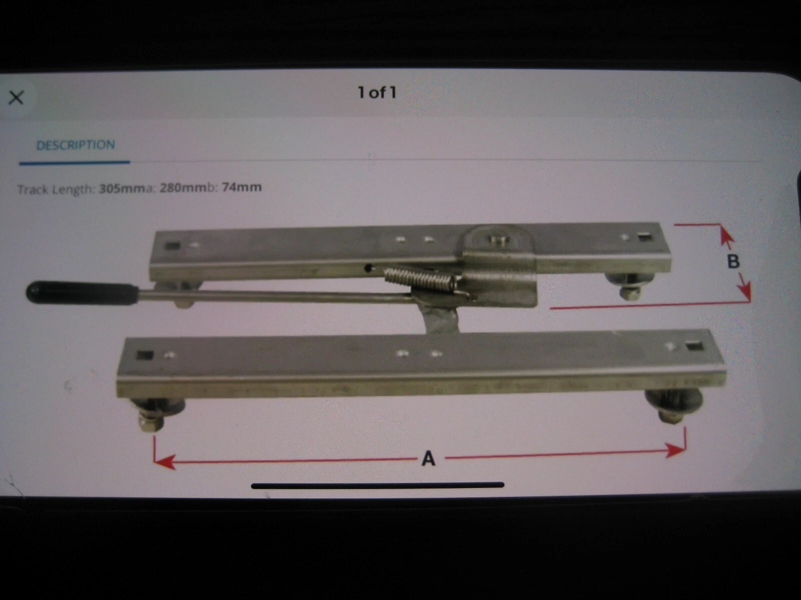STAINLESS STEEL SEAT SLIDE FOR BOATS , TRACTORS , TRUCKS