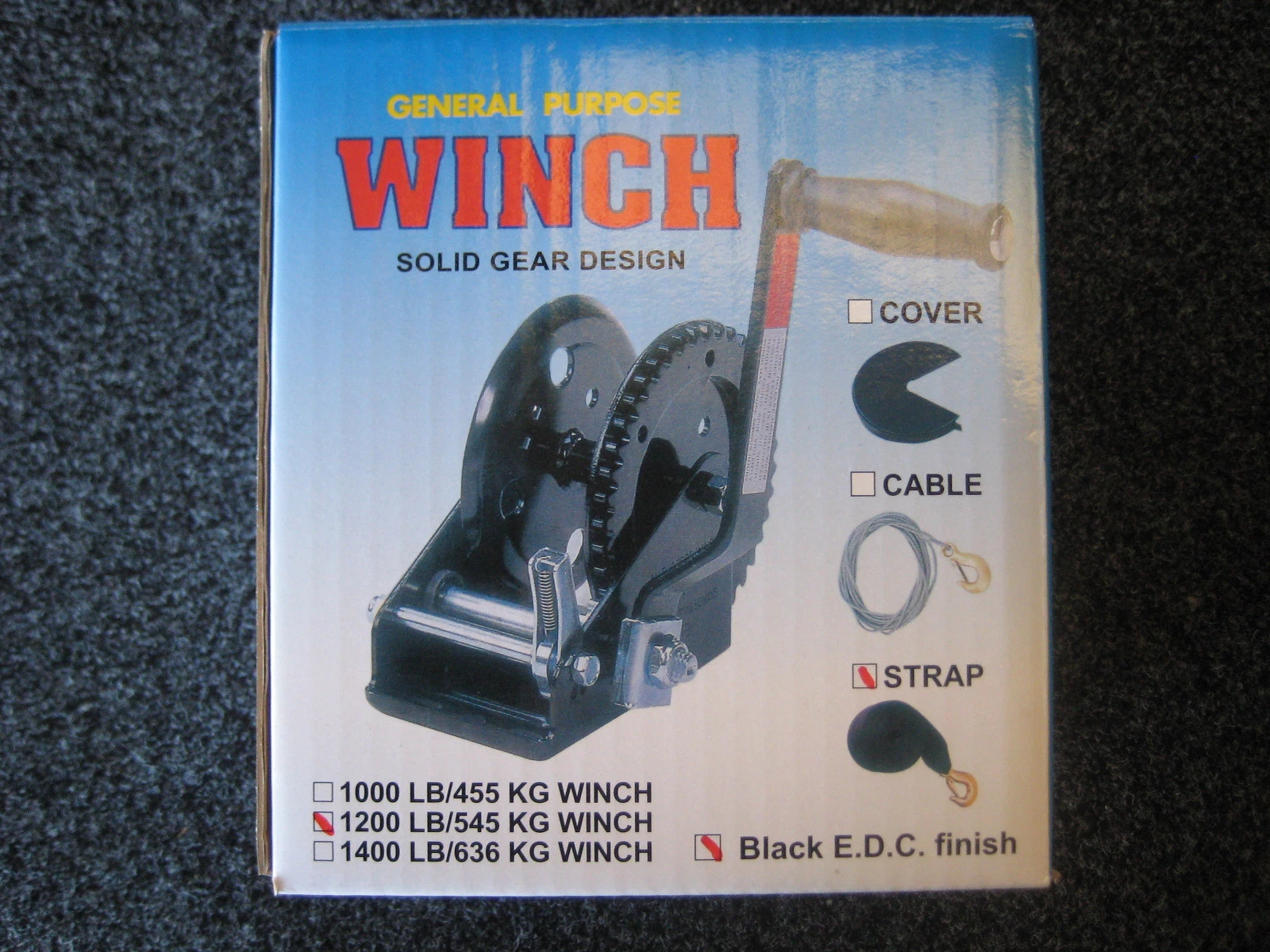 TRAILER WINCH . 4 : 1 RATIO . BOAT & GENERAL PURPOSE