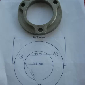 WATER COOLED EXHAUST MANIFOLD STAINLESS STEEL FLANGES FOR EXHAUST PIPES