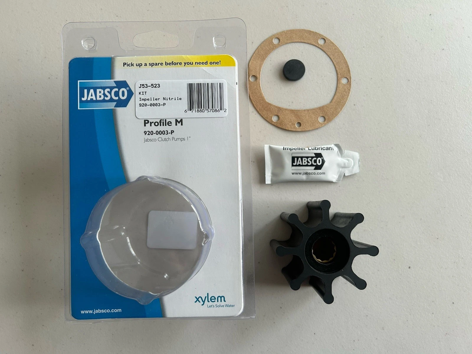 Jabsco Marine Water Pump Impeller Kit - Image 2