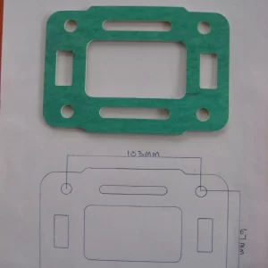 INDMAR HIGH RISE ELBOWS GASKETS TO ENGINE MANIFOLDS . MALIBU / SUPRA / OTHERS