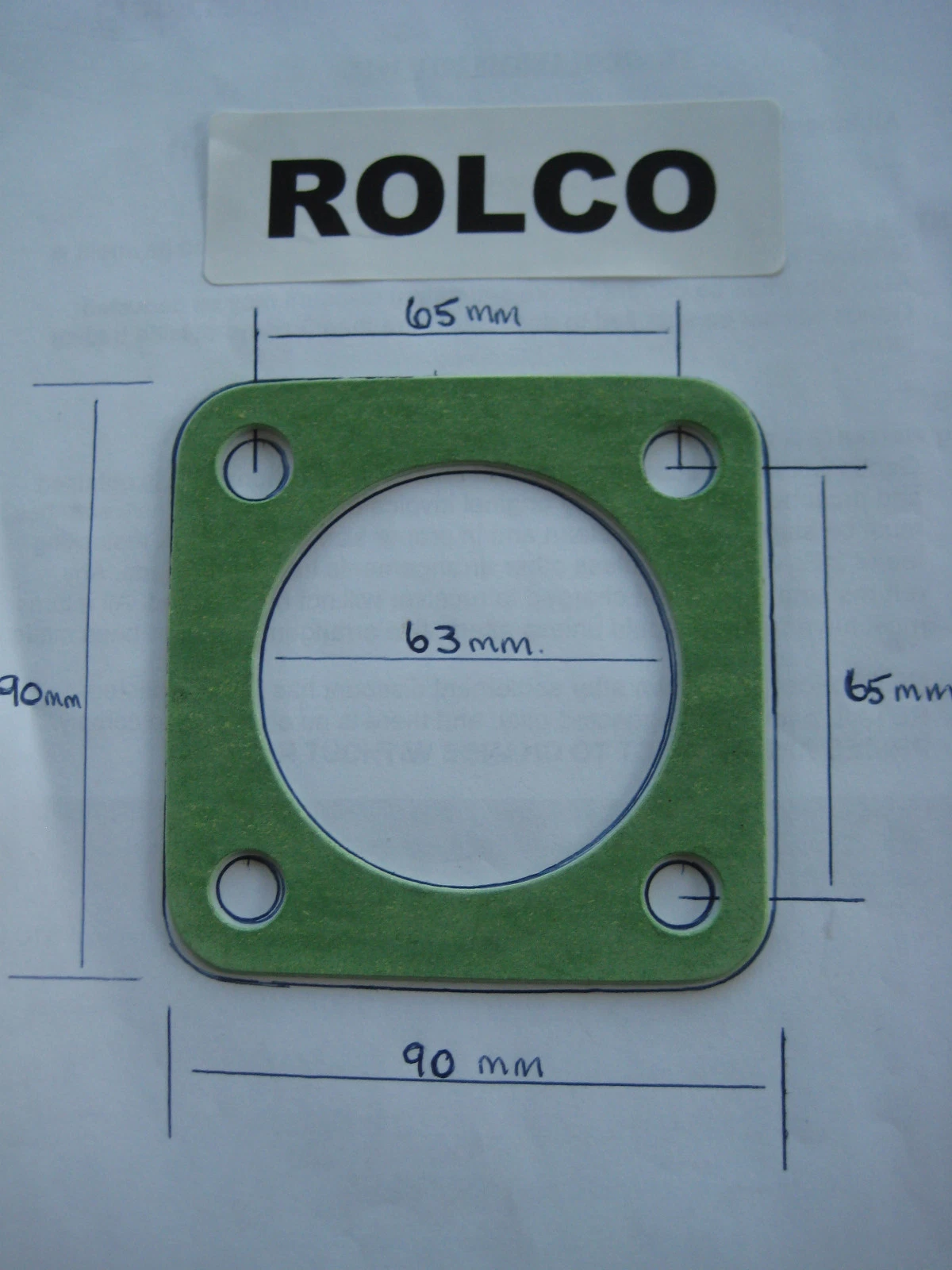 EXHAUST FLANGE GASKETS SUIT INBOARD MARINE WATER COOLED MANIFOLDS