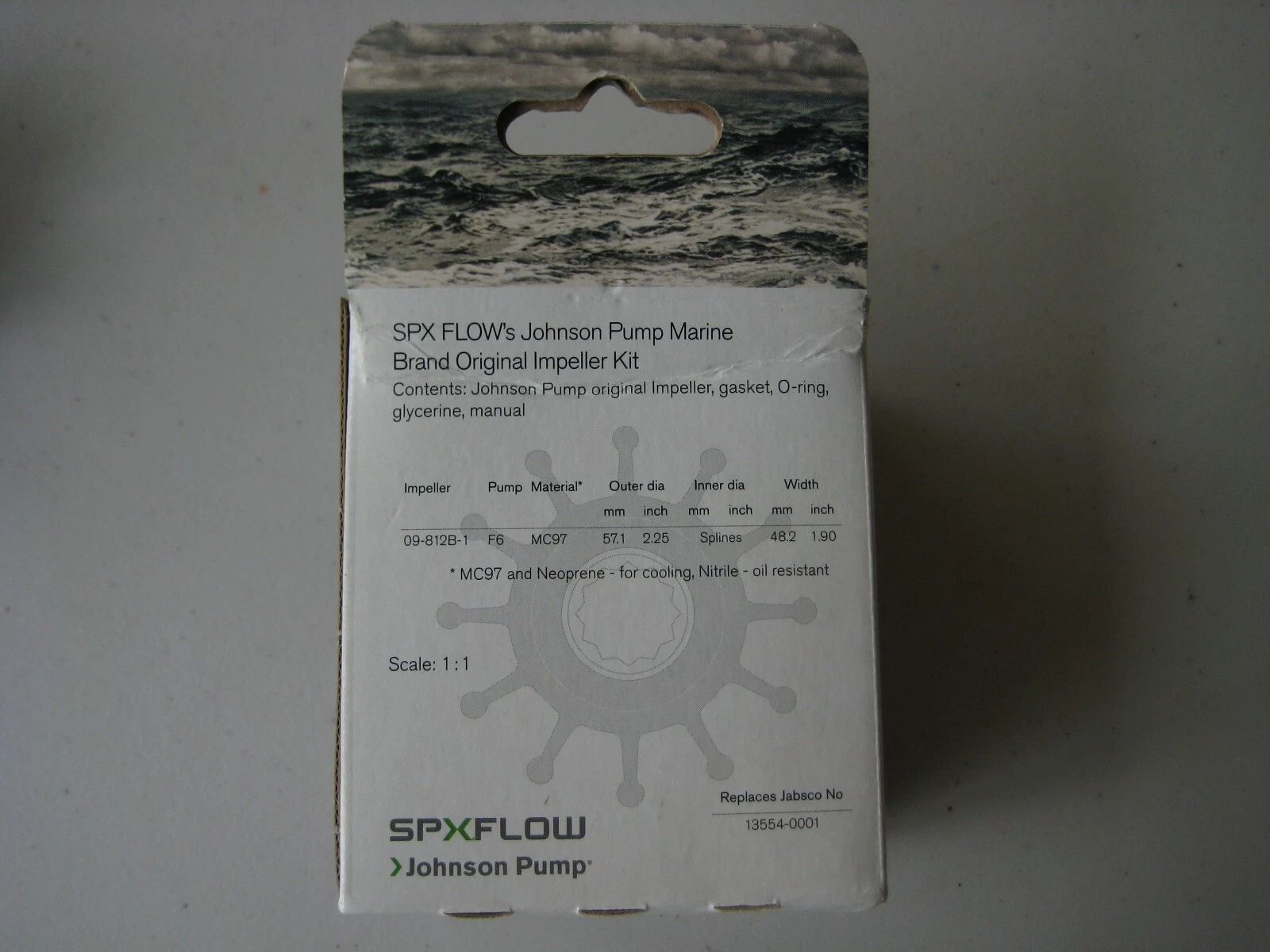 JOHNSON F6B-9 INBOARD MOTOR WATER PUMP IMPELLER KIT - Image 3