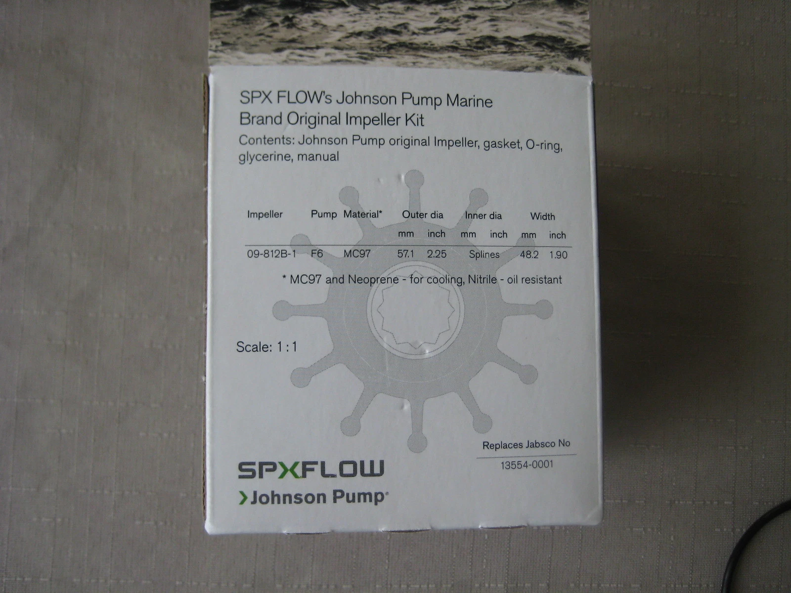 JOHNSON WATER PUMP IMPELLER KIT SUITS F7B-8 PUMP . SKI / WAKE / SPEED / YATCH - Image 2