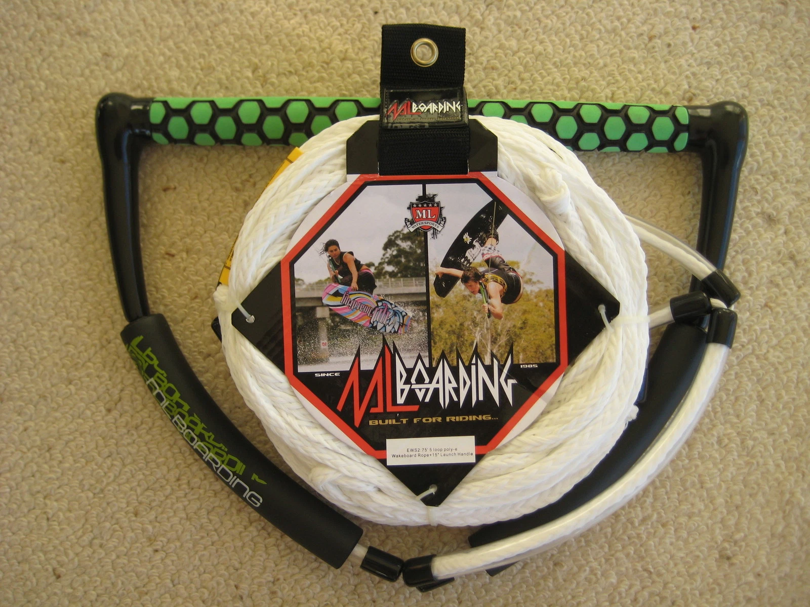 MASTERLINE WAKEBOARD EVA LAUNCH HANDLE & POLY- E ROPE