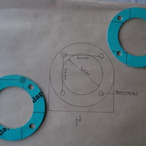 MCE WATER COOLED EXHAUST MANIFOLD FLANGE GASKETS TO PIPE
