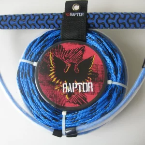RAPTOR WAKEBOARD 15 INCH HANDLE & 4 LOOP STATIC LINE