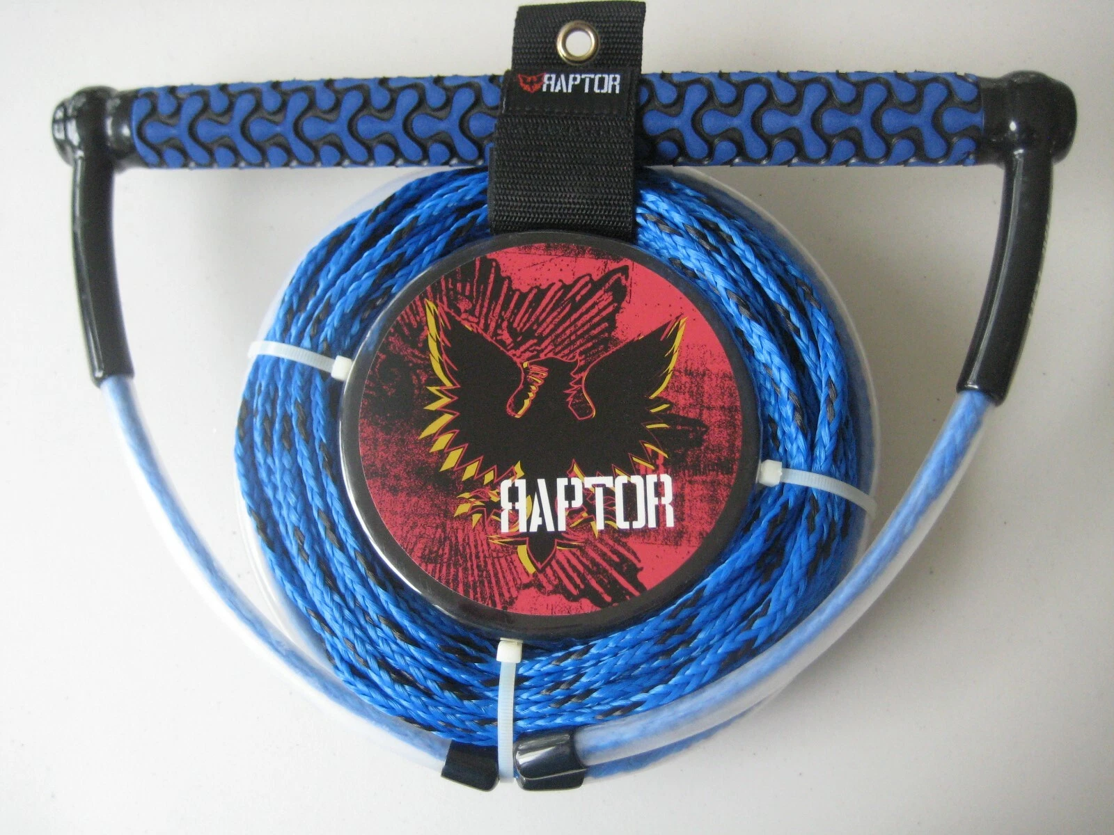 RAPTOR WAKEBOARD 15 INCH HANDLE & 4 LOOP STATIC LINE