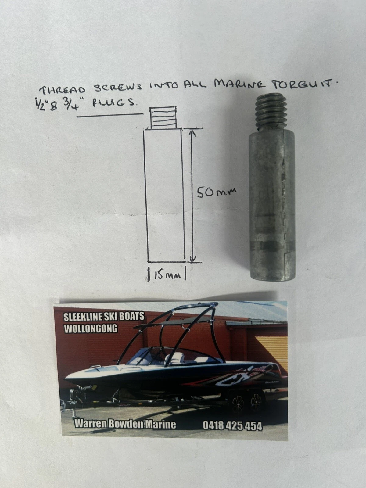 MARINE TORQ STAINLESS STEEL MANIFOLD ANNODES . WAKE / SKI / CRUISER / TRAWLER