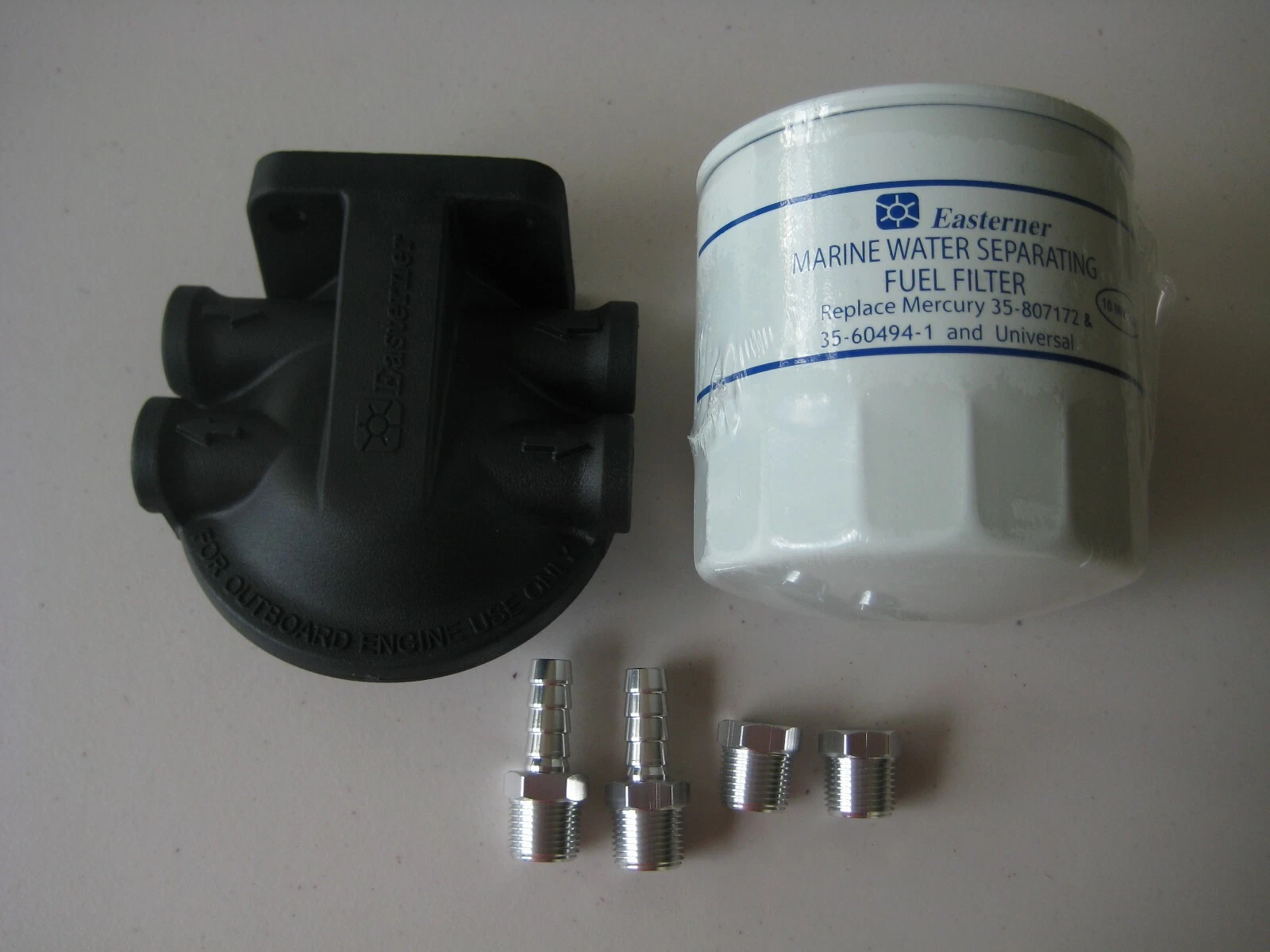 MERCRUISER INBOARD SKI BOAT FUEL FILTER & WATER SEPERATOR IN LINE KIT