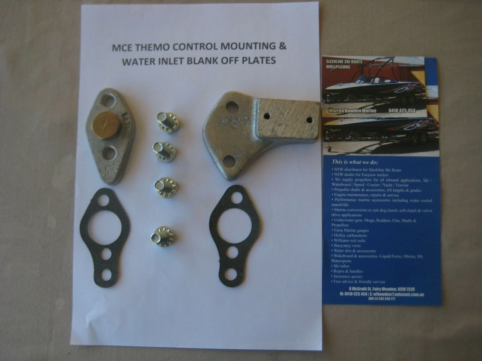 THEMO CONTROL MOUNT & BLOCK OFF PLATES SUIT MCE CHEV THEMO CONTROL